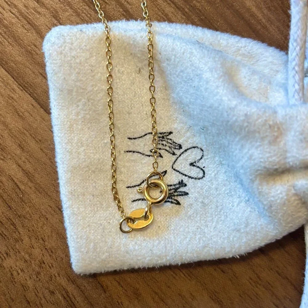 NWOT Macy's Diamond Double Heart Pendant Necklace
